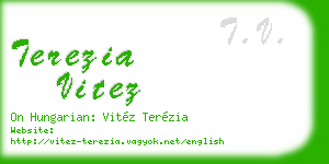 terezia vitez business card