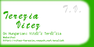 terezia vitez business card